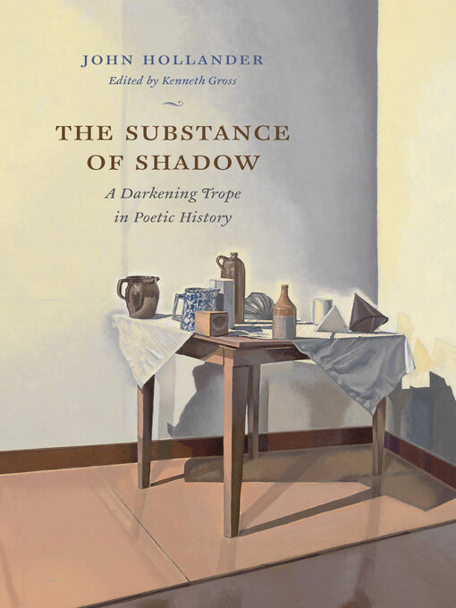 Title details for The Substance of Shadow by John Hollander - Available
